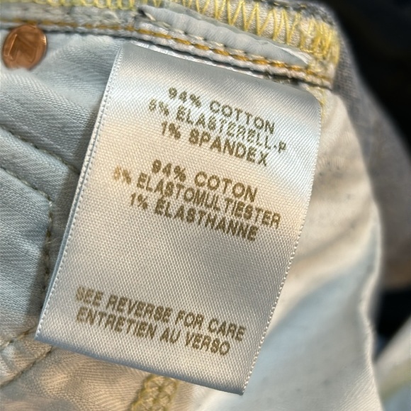 7 For All Mankind Luxe Josefina in Bright Light Broken Twill - Picture 8 of 9